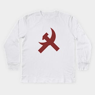 Hammer and Sickle Kids Long Sleeve T-Shirt